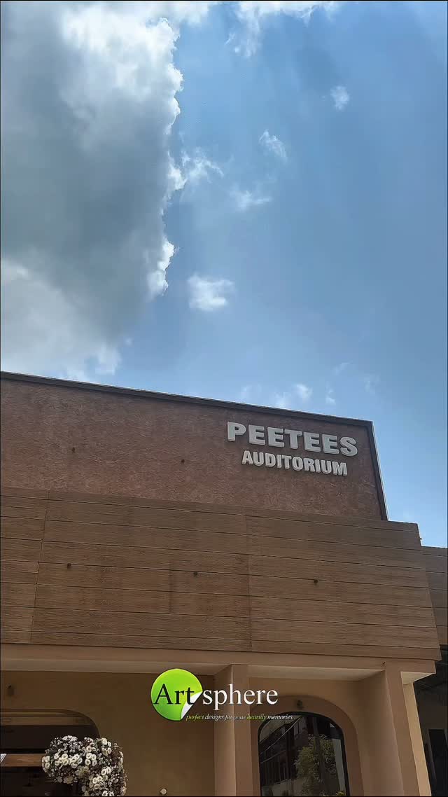 Event décor at Peetees Auditorium