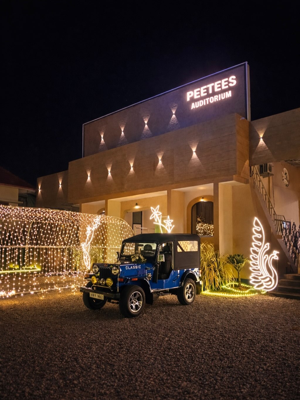Wedding décor at Peetees Auditorium